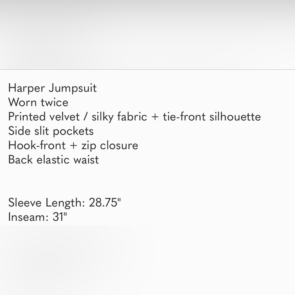FREE PEOPLE HARPER VELVET JUMPSUIT - Picture 4 of 4